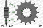 Pignone AFAM 20612NR-16 Passo 525 Con Gomma Antirumore HONDA CBR 1000 RA FIREBLADE C-ABS 2017  -2019